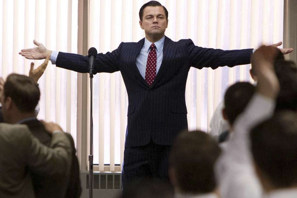 Leonardo DiCaprio as Jordan Belfort in a scene from "The Wolf of Wall Street." For many, in the case of Global Merchant Funding, the money in question – $32.5 million, a pittance by Wall Street standards – is far less astounding than whose money it is. Photo: AP