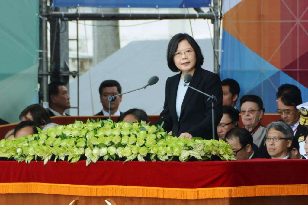 Taiwanese President Tsai Ing-wen has called on the mainland to recognise the existence of the Republic of China. Photo: Kyodo