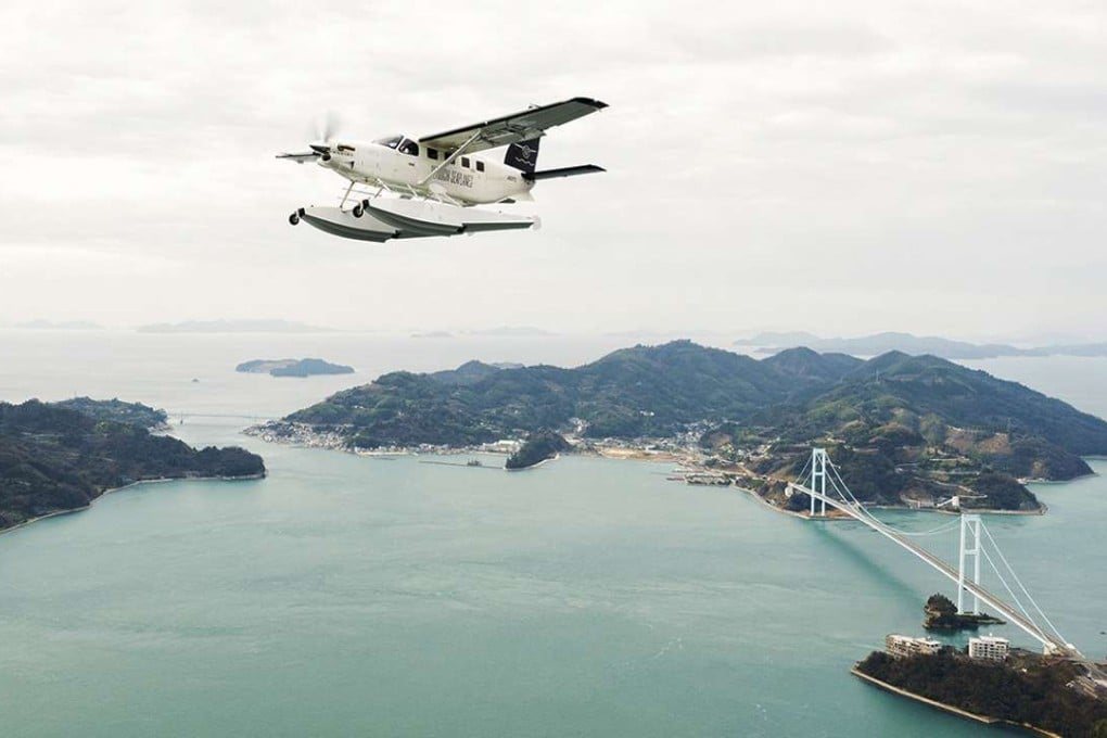 A Setouchi Seaplanes flight takes sightseers over the Seto Inland Sea.