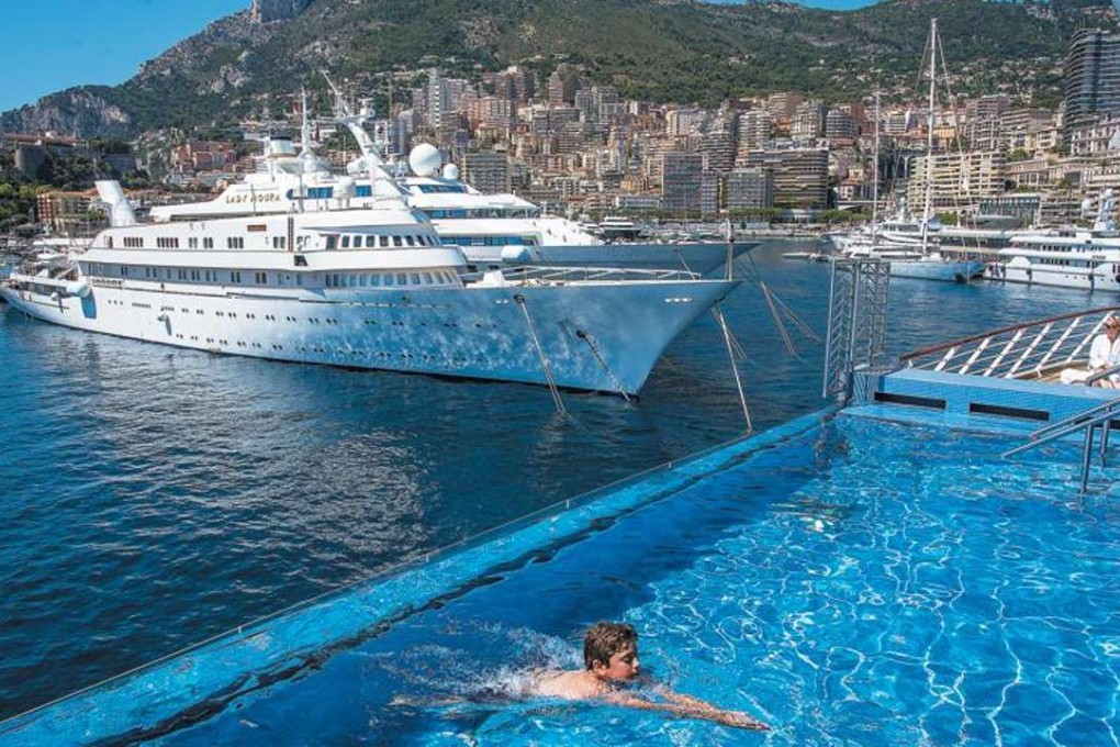The infinity pool on board the Seven Seas Explorer, as it lays moored at Monaco. Pictures: Tim Pile