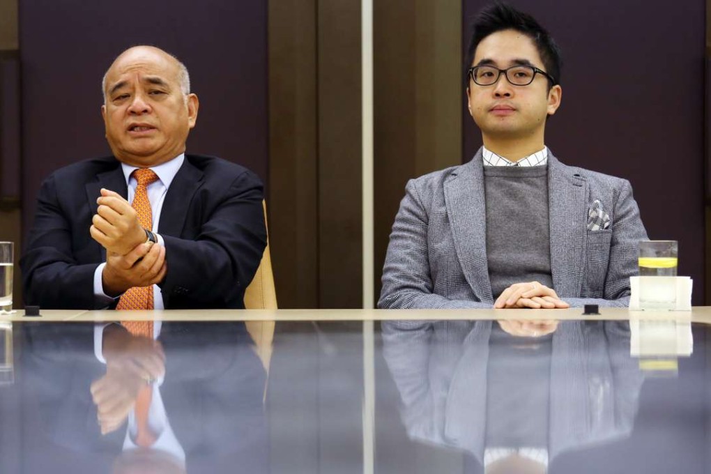 New World Development chairman Henry Cheng Kar-shun (left) with his son executive vice-chairman Adrian Cheng Chi-kong. Family businesses in Hong Kong and China have improved on their succession plans since the last PwC survey. Photo: Nora Tam