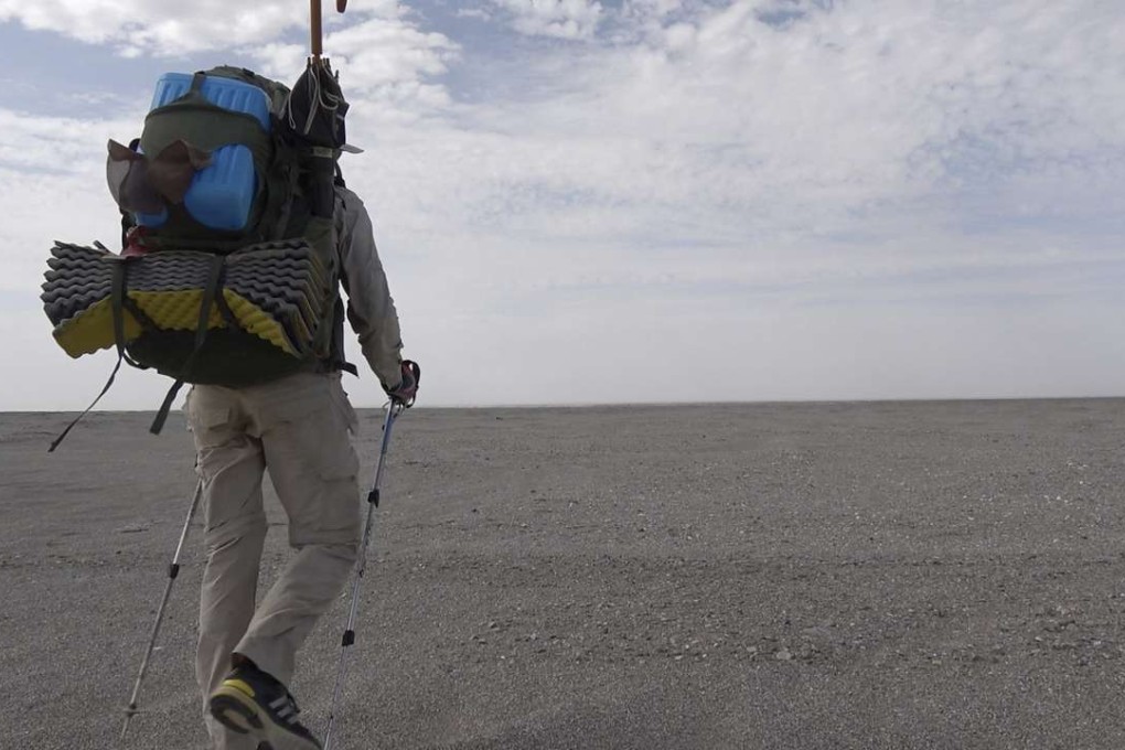 Rob Lilwall in the final stages of his Taklamakan desert trek. Photos: courtesy of Rob Lilwall