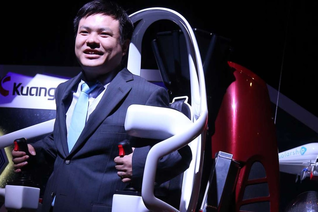 Liu Ruopeng, the chairman of Kuang-chi, which recently announced it had also invested in jetpack maker Martin Aircraft Company. Photo: Dickson Lee