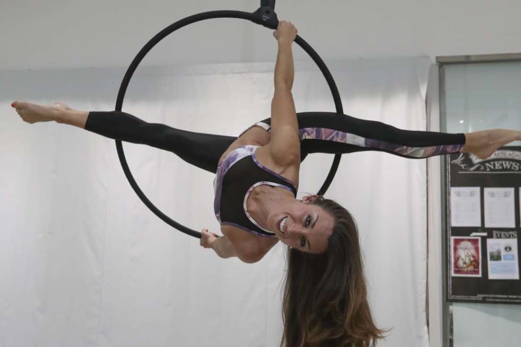 Stephanie Reid is an aerial artist. Photo: Edward Wong