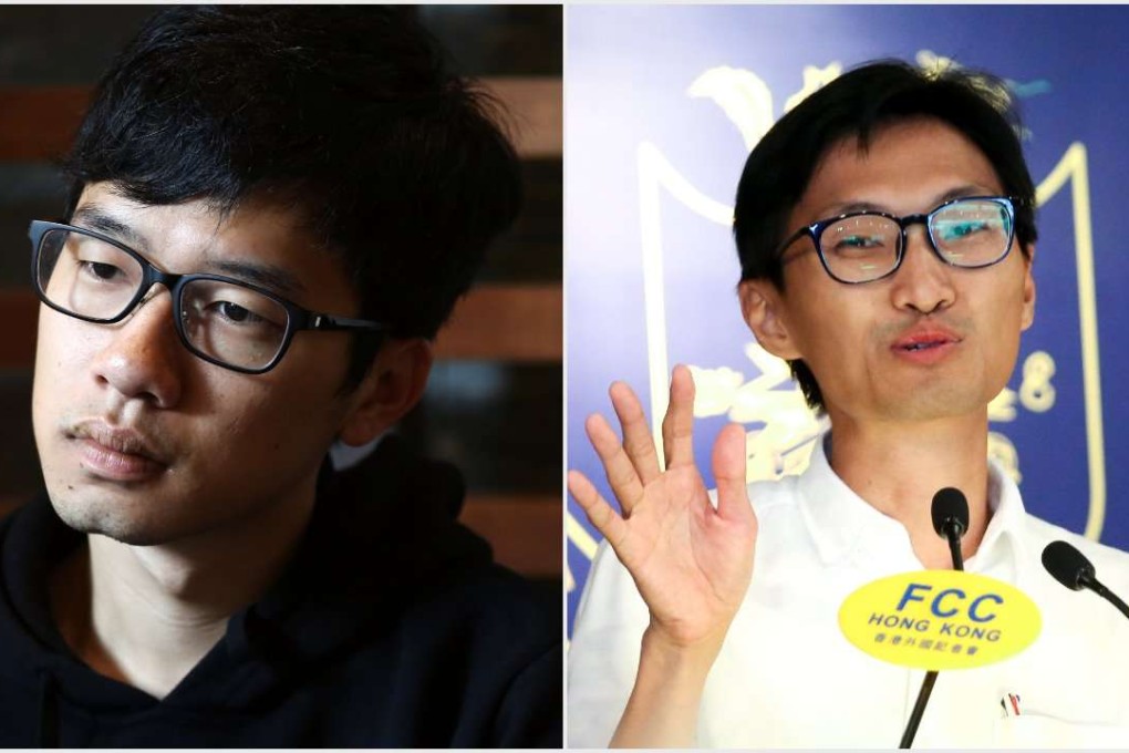 Nathan Law (left) and Eddie Chu. Photos: SCMP Pictures