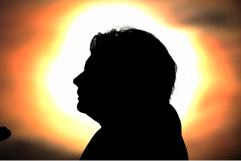 US Democratic presidential nominee Hillary Clinton speaks during a campaign rally in Winterville, North Carolina. Many Filipinos see Clinton as the ‘lesser evil’. Photo: AFP
