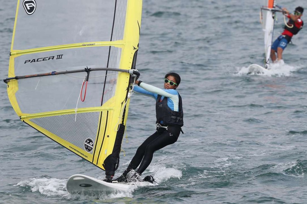 Mak Cheuk-wing competes at Stanley on Saturday. Photo: Edward Wong