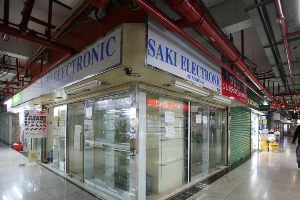 Business has slowed and many shops are vacant at Chungking Mansions. Photo: Xiaomei Chen