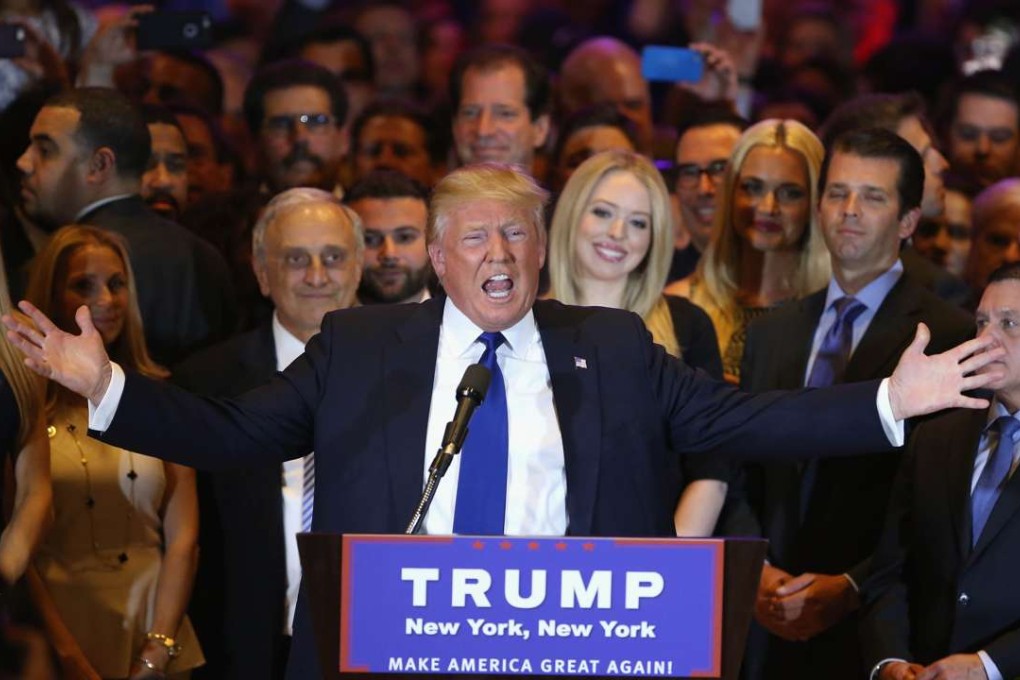 Republican US presidential candidate Donald Trump has more support in mainland China than in other Asian countries, according to the survey. Photo: AFP