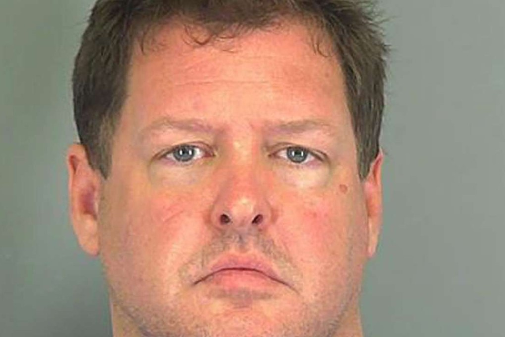 Todd Christopher Kohlhepp, 45, was arrested after Spartanburg County Sheriff's deputies found a woman, Kala Brown, chained up inside a metal storage container on his property and who allegedly had been held captive for two months, in Woodruff, South Carolina. Photo: EPA