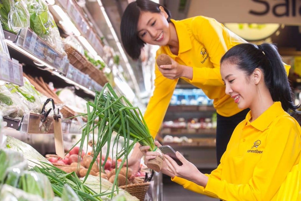 Honestbee staff shopping in Hong Kong. Photo: SCMP Pictures (HANDOUT)