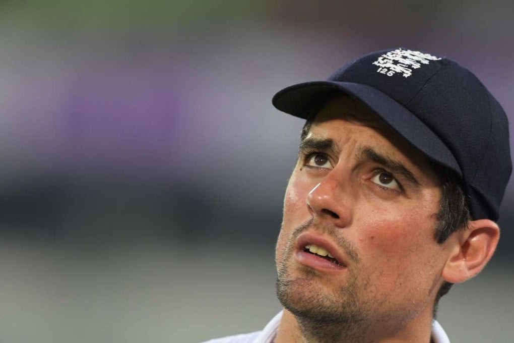 England captain Alastair Cook has indicated he is thinking about relinquishing the captaincy. Photo: AFP