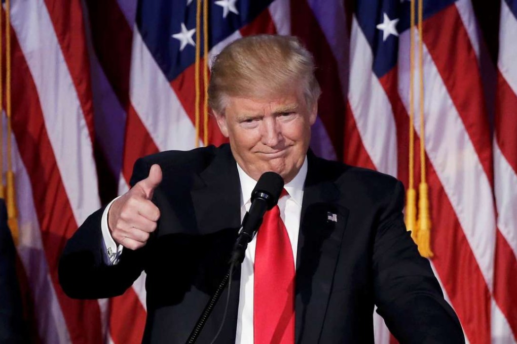 Donald Trump pulled off one of the biggest upsets in American political history when he toppled Hillary Clinton in the US presidential election - and he did it using far less cash than his rival. Photo: Reuters