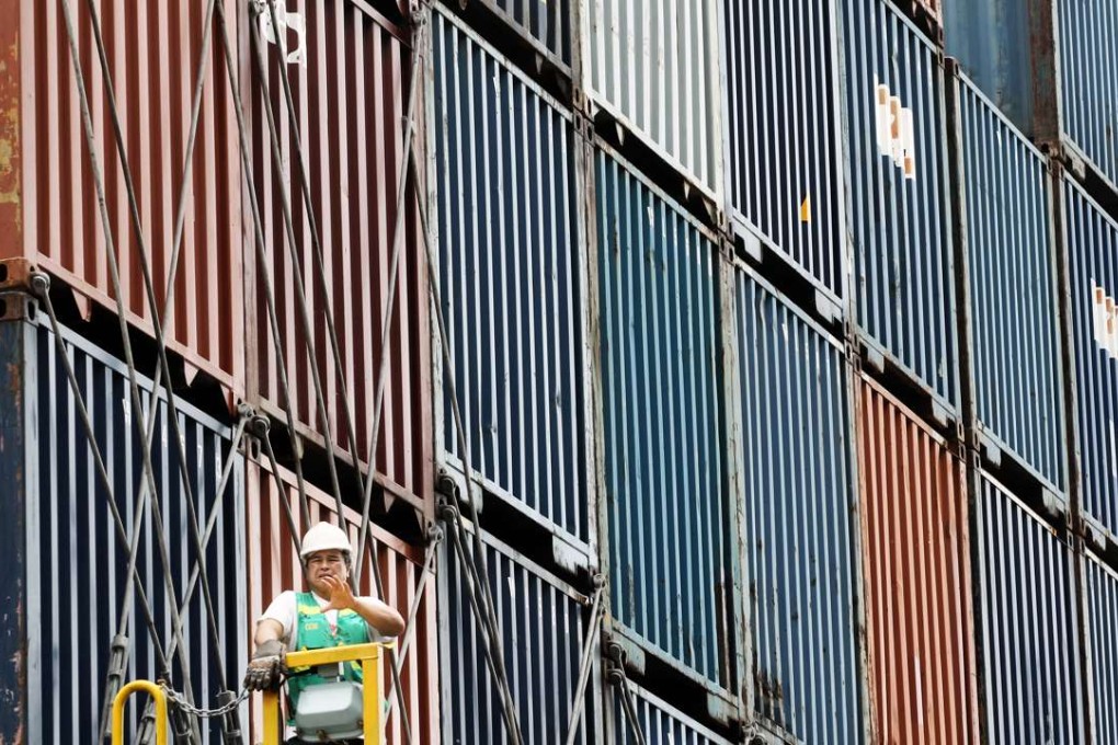 The ship is carrying 123 containers of waste. Photo: K. Y. Cheng