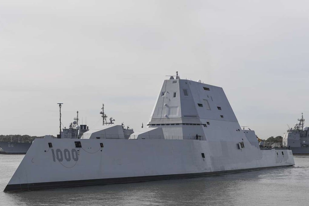 The guided-missile destroyer USS Zumwalt. Photo: AFP