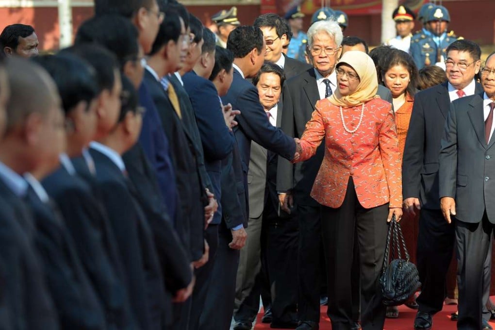 Singapore’s Member of Parliament Halimah Yacob is front runner to be the city state’s next president. Photo: AFP