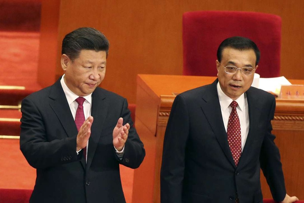 President Xi Jinping (left) and Premier Li Keqiang pictured in July this year at the Great Hall of the People in Beijing. The elections to the 19th congress come amid intensive calls within the party for loyalty to Xi. Photo: AP