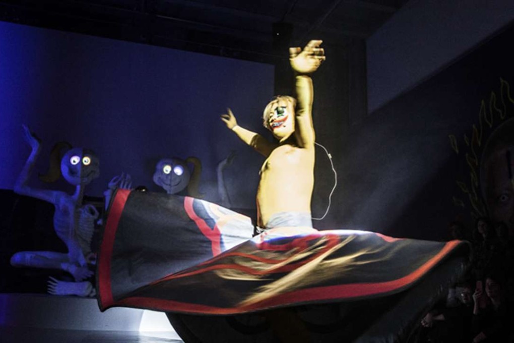 A scene from one of artist Chen Tianzhuo's performances. Photo: Chen Tianzhuo