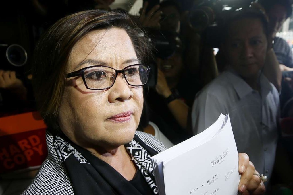 Opposition Senator Leila De Lima. Photo: AP