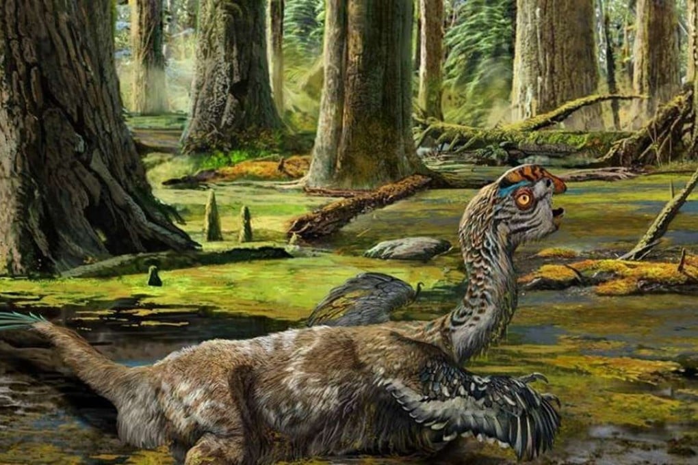 An artist’s impression of the dinosaur. Illustration: Zhao Chuang