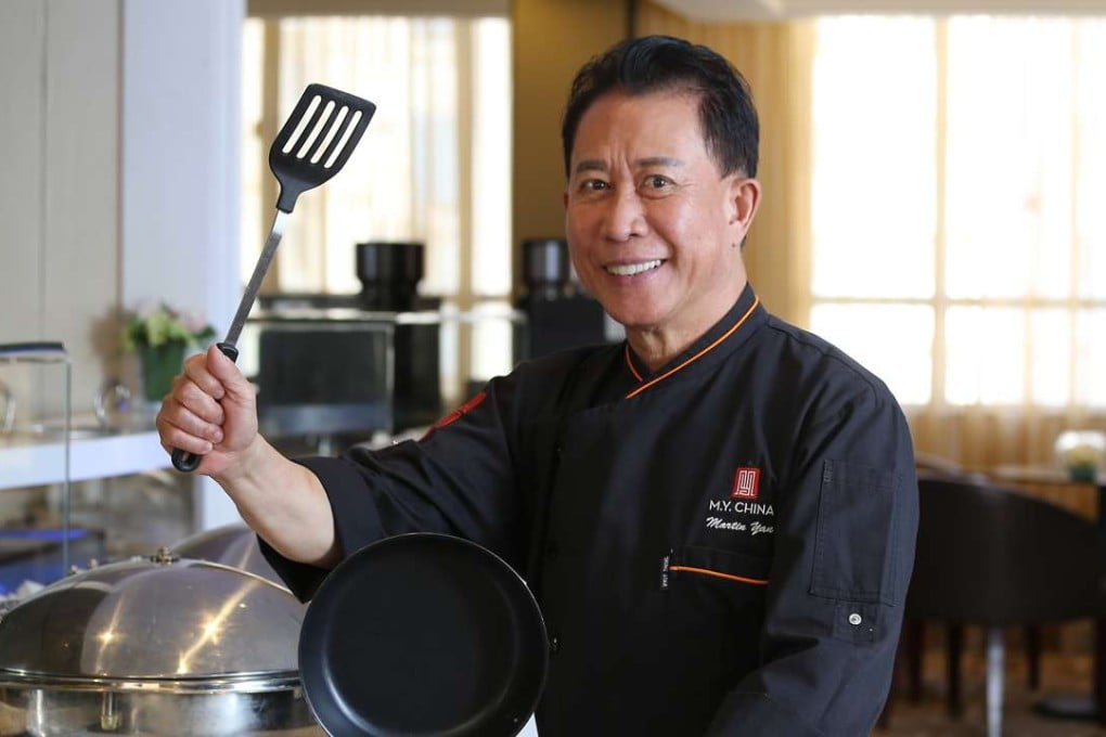 Chef Martin Yan at Metro Park Kowloon Hotel. Yan says he uses cutlery “like professional tennis players use rackets”. Photo: KY Cheng