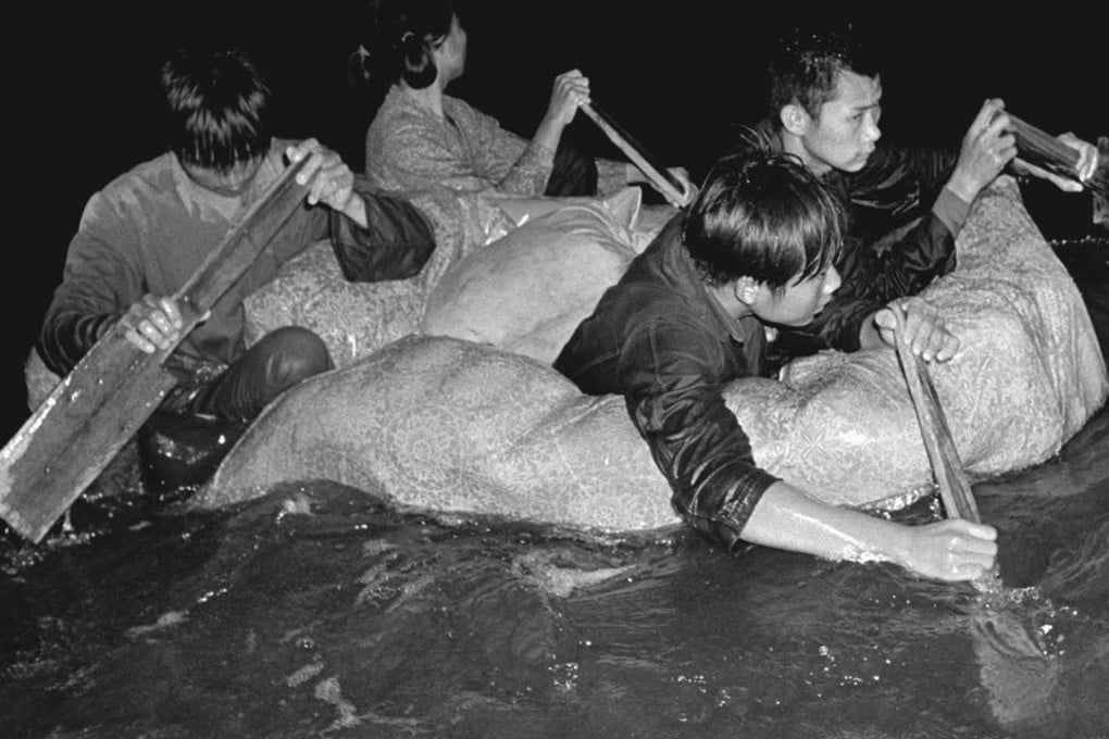 Men and women used any means to escape the rigours of the Cultural Revolution in the 1960s. Photo: SCMP