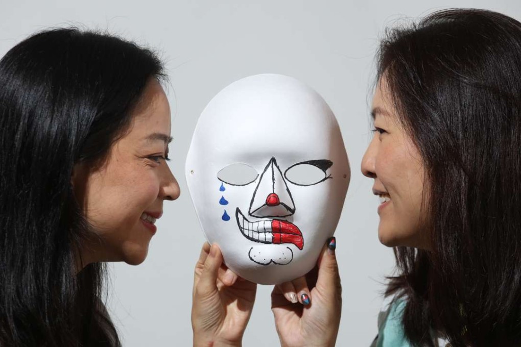 Mimi Tung (left) and Jaclyn Leung say young patients are able to express themselves through art. Photos: Felix Wong
