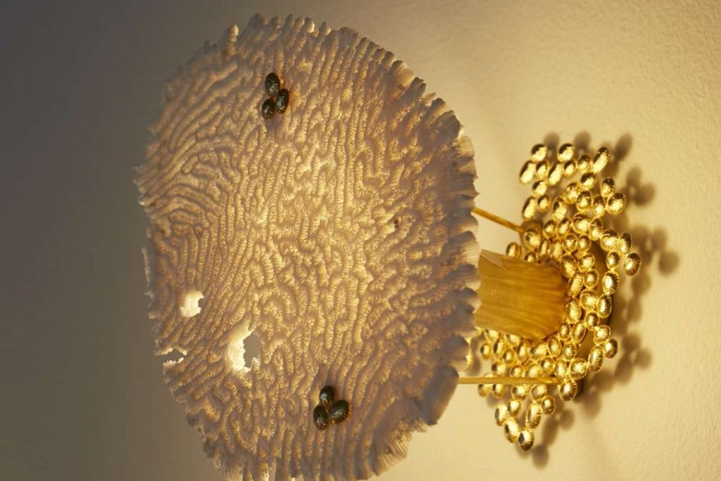 Dubai-based jeweller Zuleika Penniman’s delicate coral lamps. Photo: courtesy of Dubai Design Week