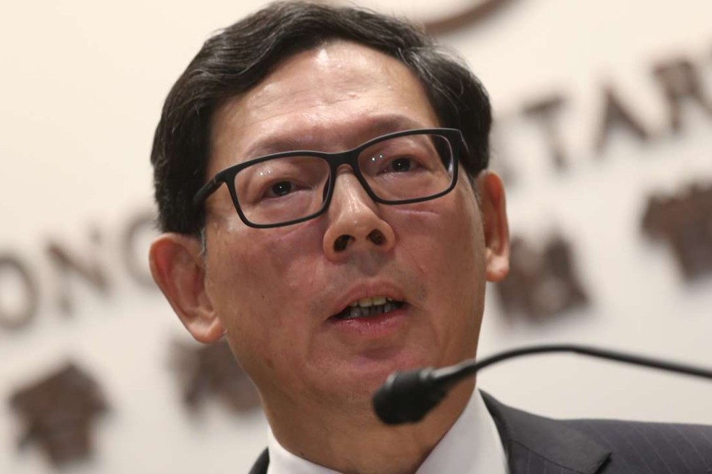 HKMA chief executive Norman Chan said the market volatility after the Trump victory in the US may have had a negative impact on the Exchange Fund’s bond investments. However, rising stock prices should favour its equity investments. Photo: K. Y. Cheng