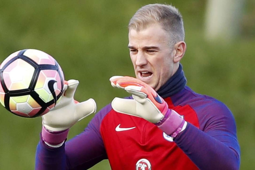 England's Joe Hart during training. Photo: Reuters