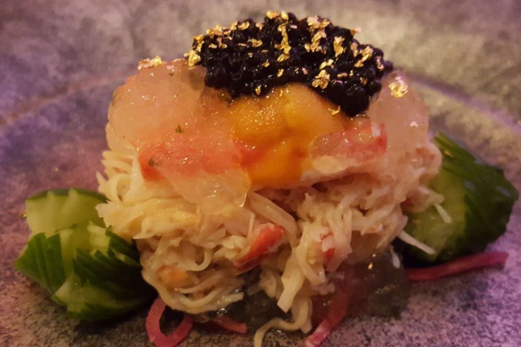 Crab salad and assorted pickle at Mizumi