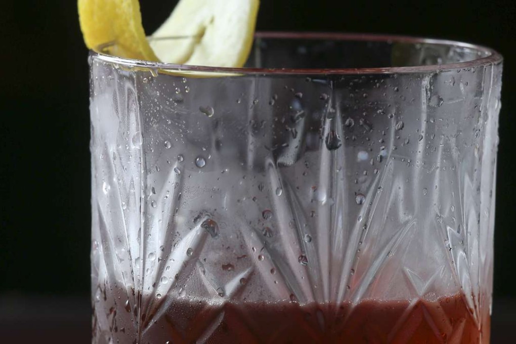 Sazerac cocktail mixed by Lalit Limbu, assistant manager at Armani/Privé in Central. Photo: K.Y. Cheng