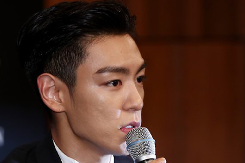 Rapper T.O.P of K-pop boy band BigBang. Photo: Yonhap