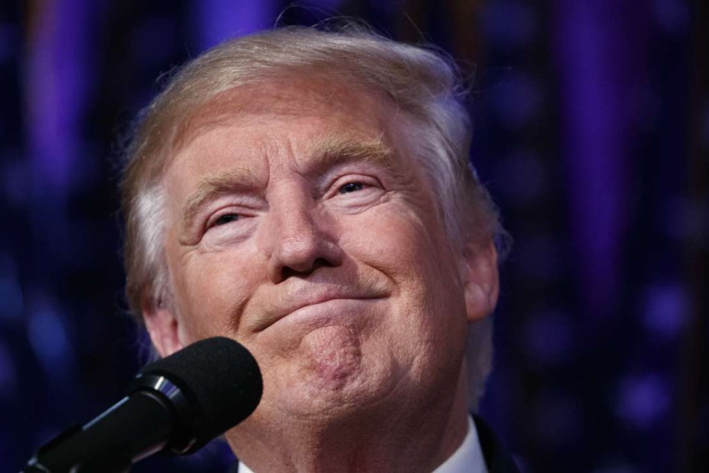 US president-elect Donald Trump. His campaign threats to impose tariffs and label China a currency manipulator may be tempered by the reality of governing. Photo: AP