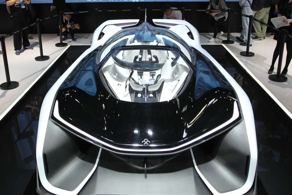 Faraday Future’s concept car. Photo: Simon Song