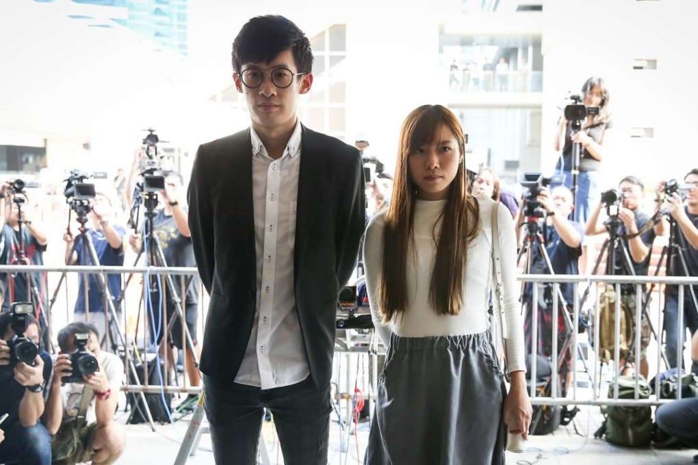Youngspiration pair Sixtus Baggio Leung Chung-hang and Yau Wai-ching upset many with their ill-fated oath-taking. Photo: Sam Tsang