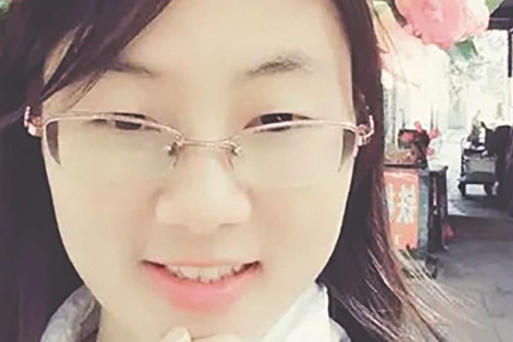 The nurse, Wang Lijun, 23, who died on Tuesday when she was struck by a truck as she helped people injured in an earlier road accident. Photo: SCMP Pictures