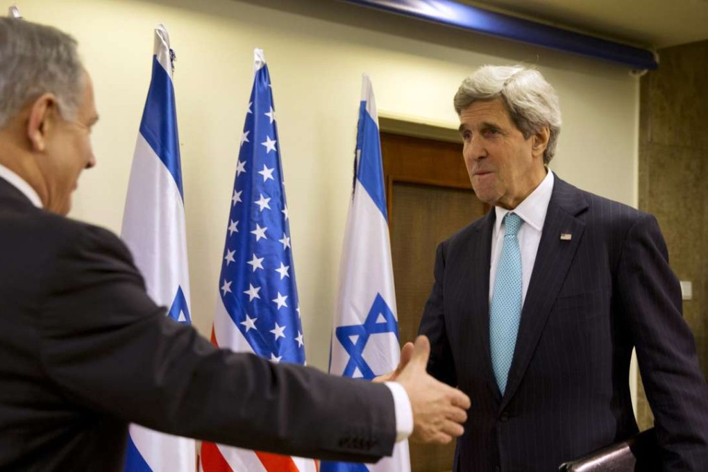 John Kerry meets Israeli Prime Minister Benjamin Netanyahu in Jerusalem during one of his peacekeeping missions to the Middle East that failed to break the deadlock between the two sides. Photo: Reuters