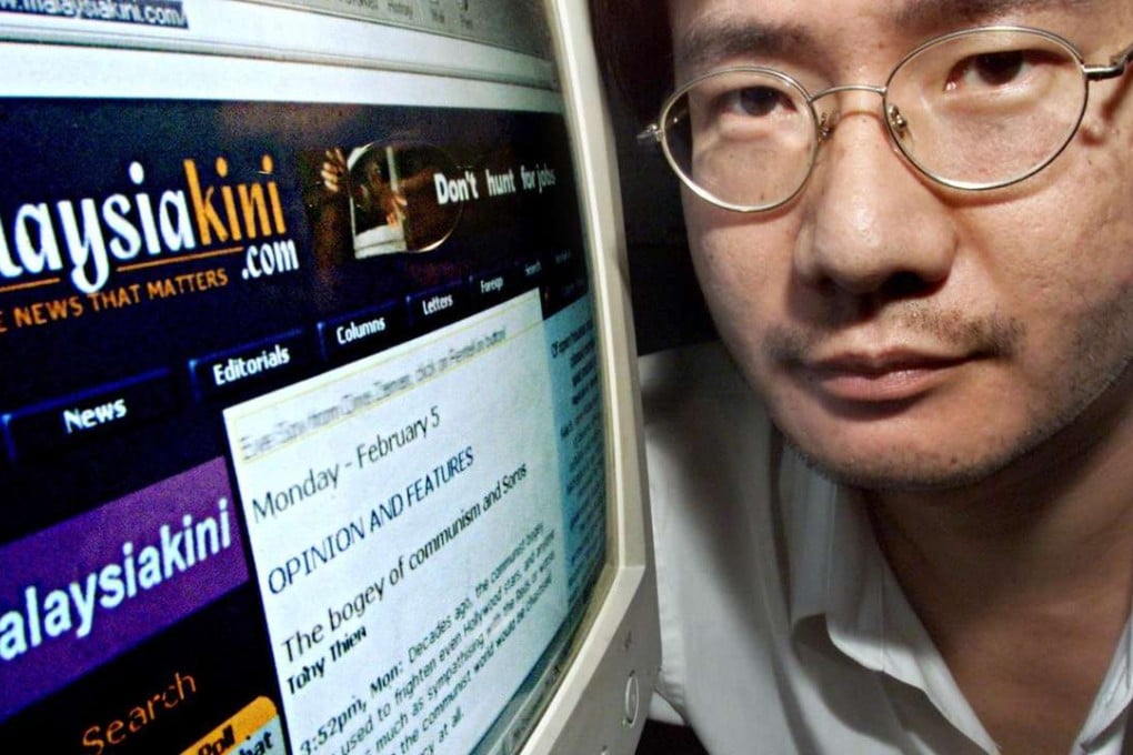 Editor of MalaysiaKini.com, Steven Gan, in 2001. Photo: Reuters