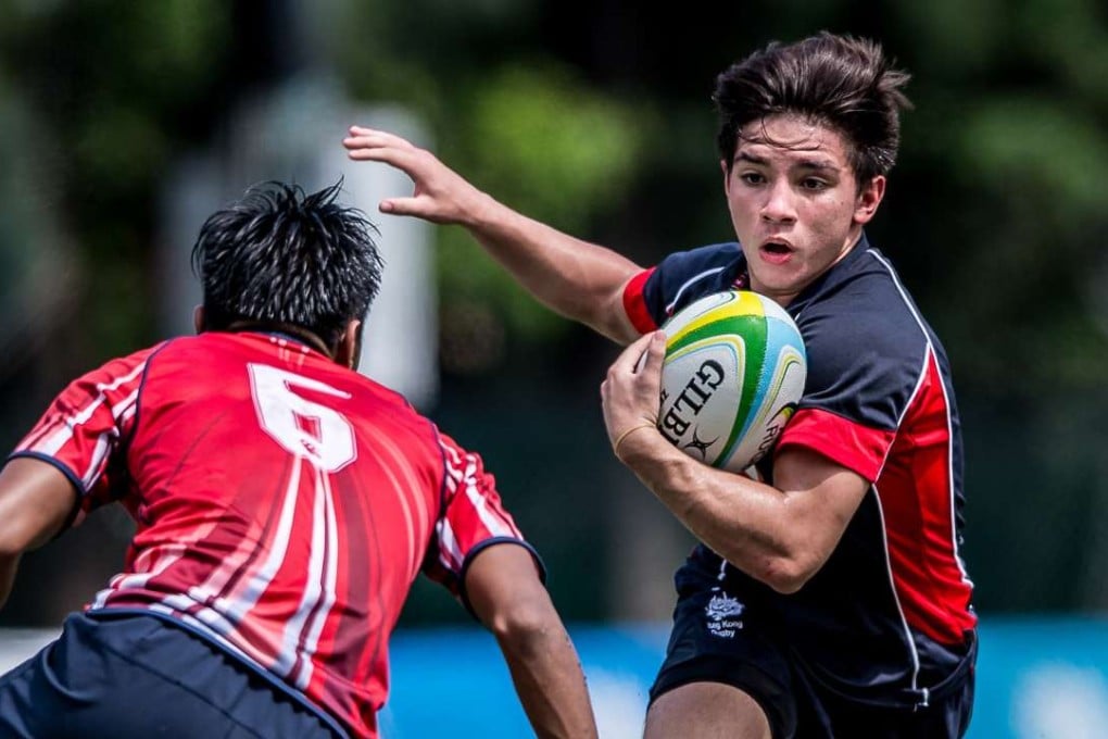 Young gun Mark Coebergh carries in the Asia Rugby Under 20 Sevens Series earlier this year. Photos: SCMP Pictures