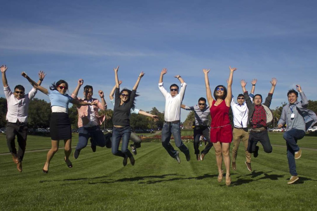 Hong Kong’s IT pioneers, who joined Google's Empowering Young Entrepeneurs (EYE) programme in 2014. Photo: SCMP