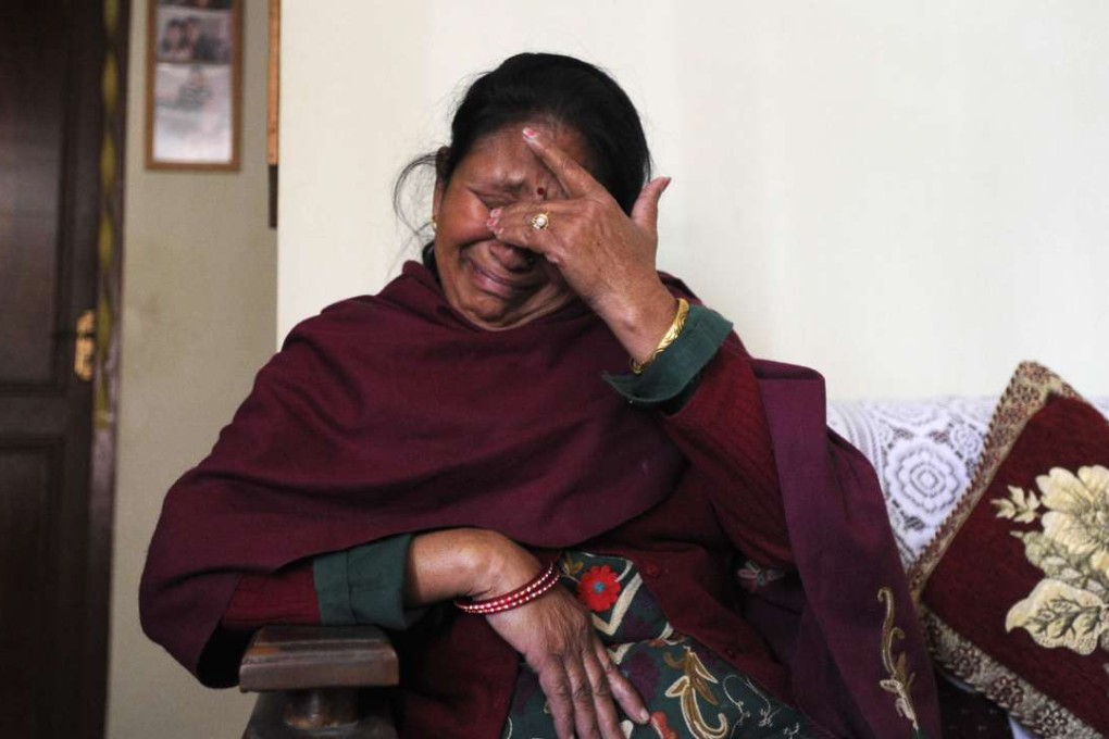 Sabitri Chilwal, widow of victim Ganesh Chilwal. Photo: AFP