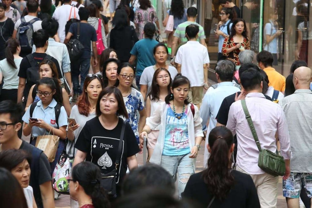 Shoppers in Causeway Bay, one of the places being considered for development of underground retail spaces. Photo: K. Y. Cheng