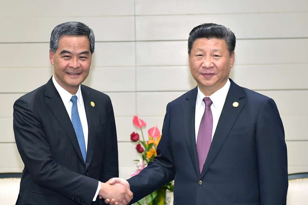 The meeting between President Xi Jinping and Leung Chun-ying on the sidelines of the Asia-Pacific Economic Cooperation forum in Peru has led to much speculation. Photo: Xinhua
