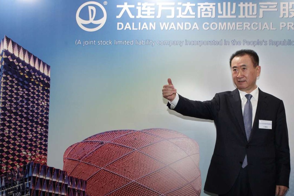 Wang Jianlin, chairman of Dalian Wanda Group, seen at the Dalian Wanda Commercial Properties IPO in 2014. He has now delisted the firm from Hong Kong. Photo: Dickson Lee