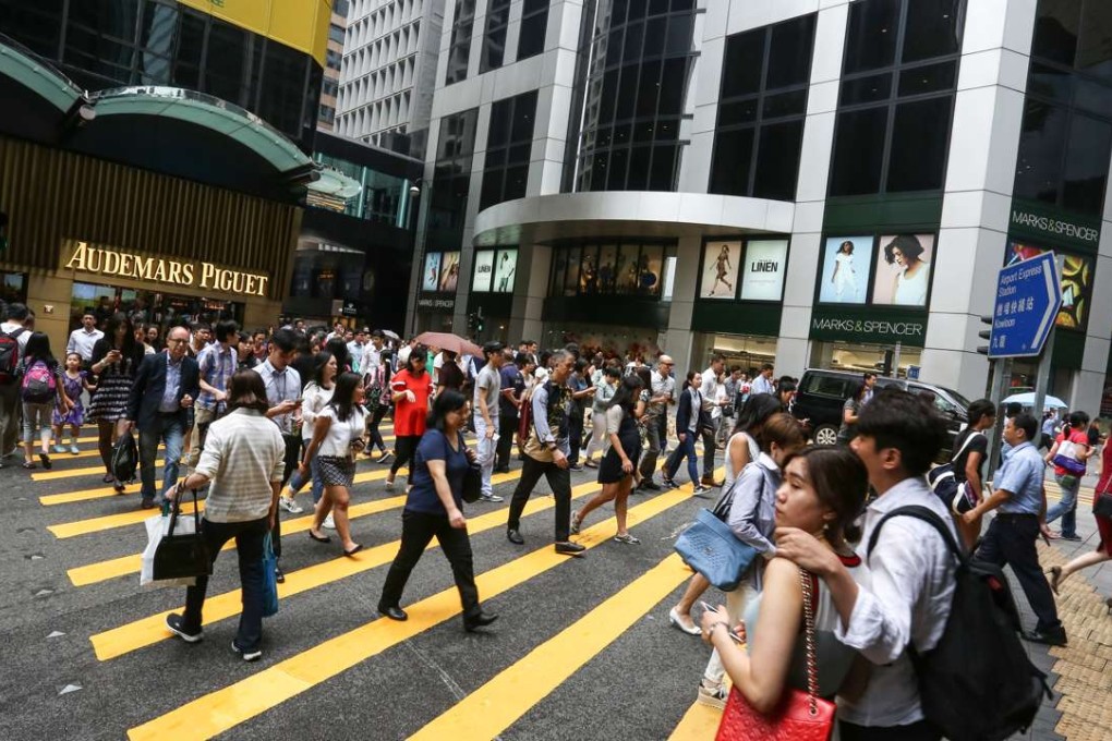The Hong Kong Happiness Index Survey saw the index fall to 67.6 in 2016 - on a scale of zero to 100 - from 70.0 last year, the lowest since 2007. Photo: Jonathan Wong