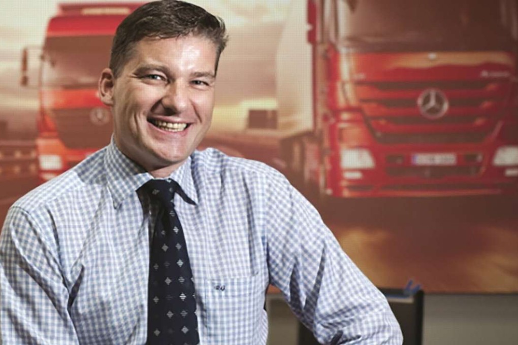 Rainer Gaertner, now-former president of Daimler Trucks and Buses in China, had shouted at a Chinese driver then pulled out pepper spray to disperse onlookers during quarrel over parking space. Photo: SCMP Pictures