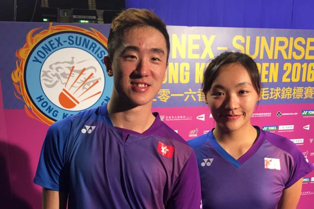 Tang Chun-man (left) and Tse Ying-suet after their victory. Photo: Chan Kin-wa