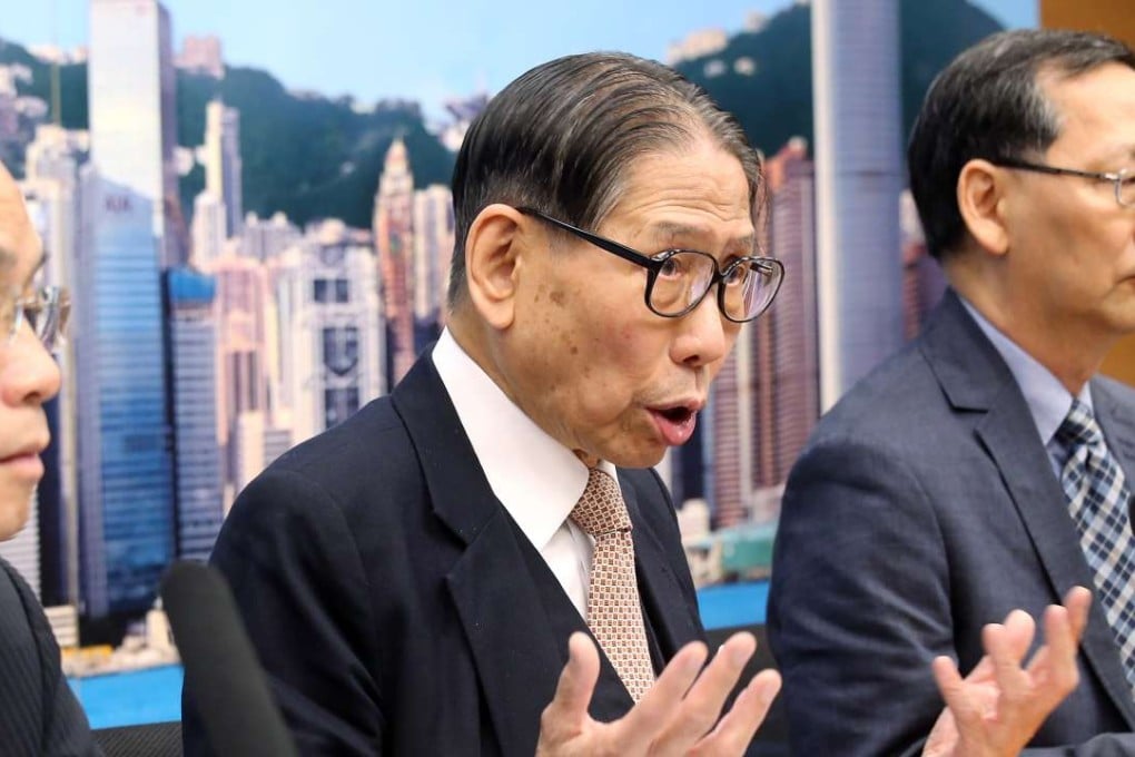 Dr Leong Che-hung (centre) said that the committee had discussed a report submitted by the labour sector last week. Photo: David Wong