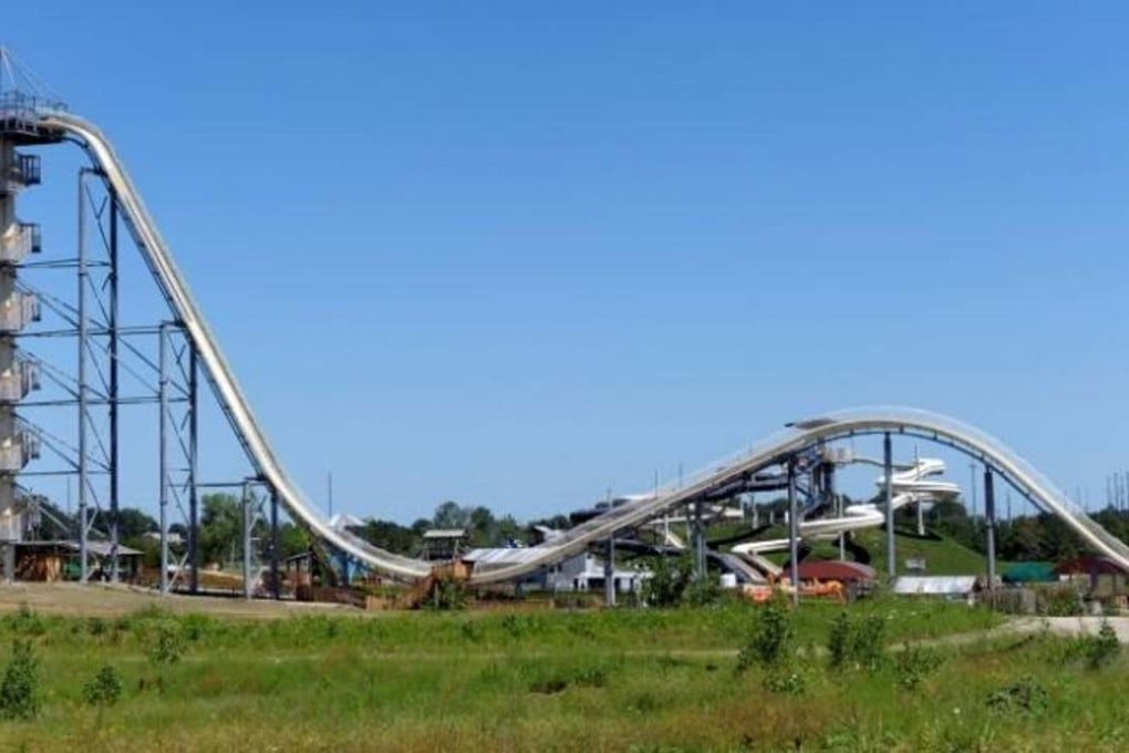 The Verruckt water slide at the Schlitterbahn Water Park in Kansas City, Kansas. Photo: Reuters